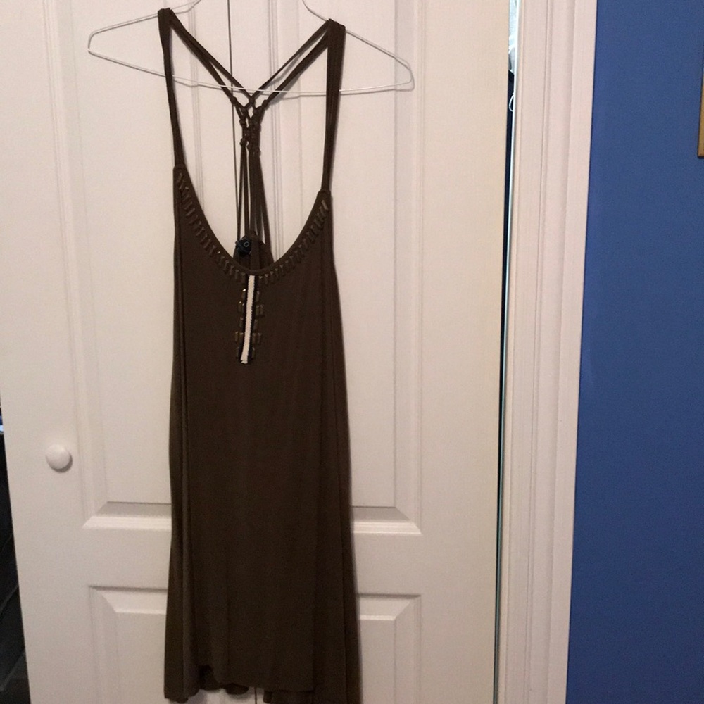 POL olive green dress